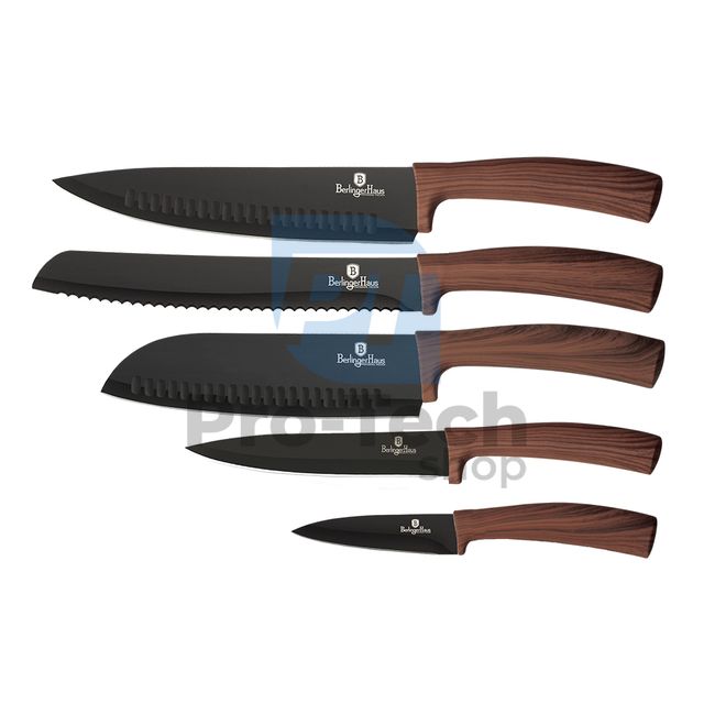 5-delni komplet kuhinjskih nožev iz nerjavečega jekla ORIGINAL WOOD 20782