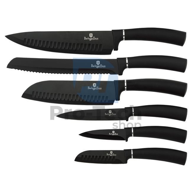 6-delni komplet kuhinjskih nožev iz nerjavečega jekla BLACK 20464