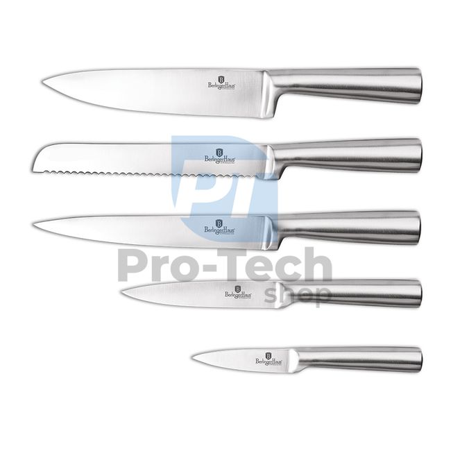 6-delni komplet kuhinjskih nožev iz nerjavečega jekla s stojalom AQUAMARINE 20071