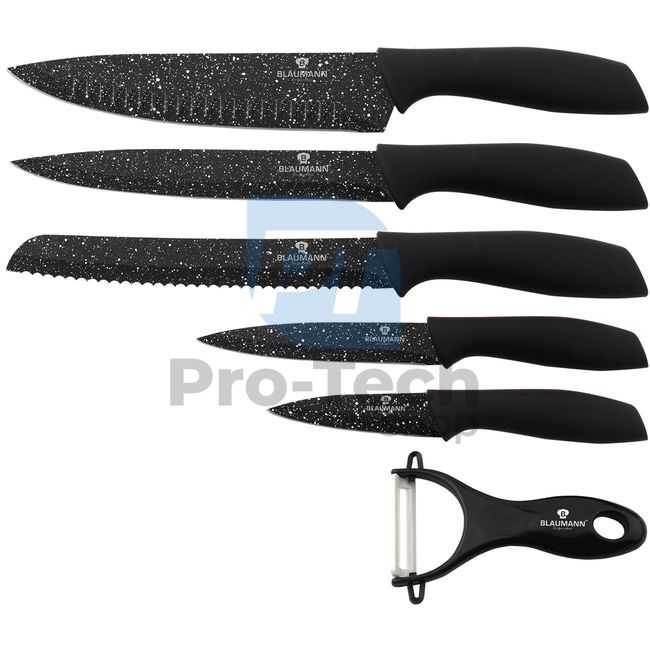 6-delni komplet kuhinjskih nožev BLACK 21155