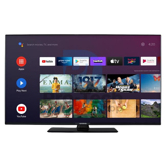 65" 4K ANDROID SMART LED TV z WiFi Orava LT-ANDR65 A01 73497