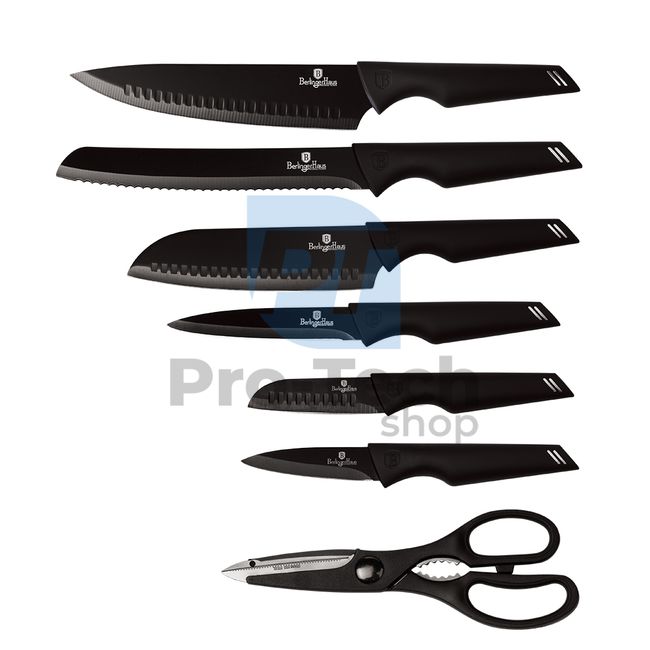 7-delni komplet kuhinjskih nožev iz nerjavečega jekla BLACK 20466