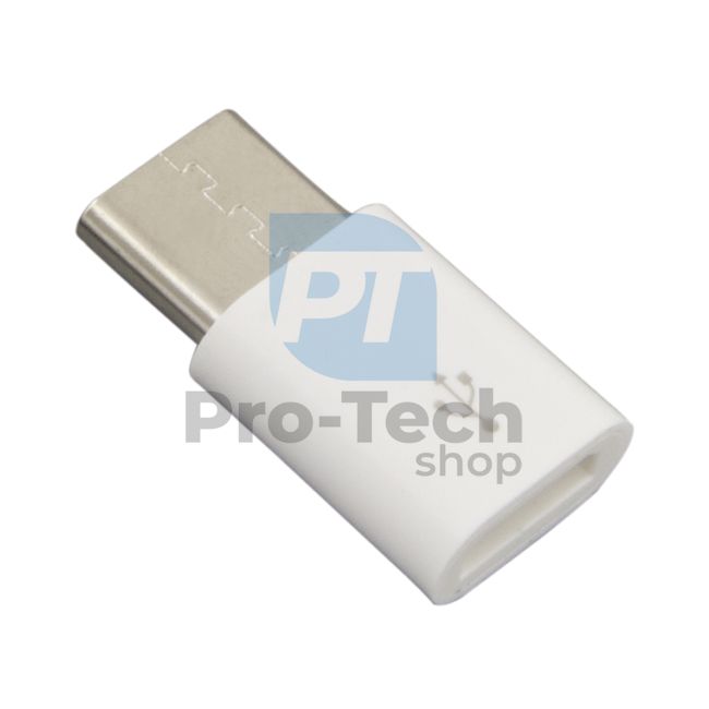 Adapter Micro USB 2.0 - USB-C, bel 72427