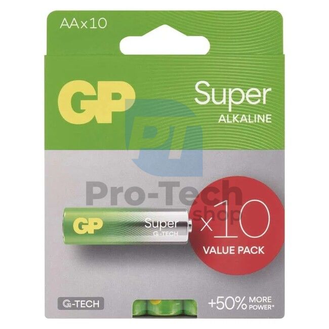 Alkalna baterija GP Super LR6 (AA), 10 kosov 70596