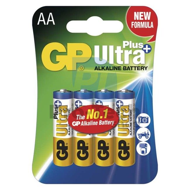 Alkalna baterija GP Ultra Plus LR6 (AA), 4ks 70845