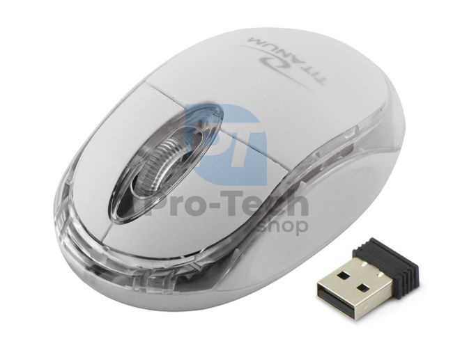 Brezžična miška 3D USB CONDOR, bela 73427