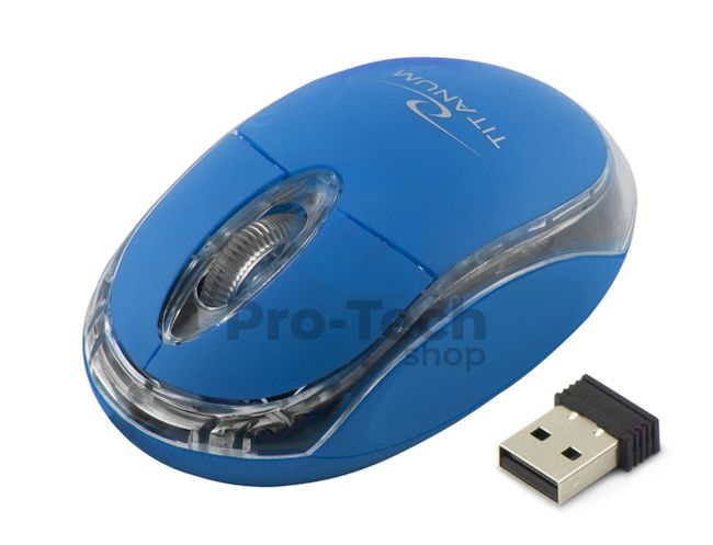 Brezžična miška 3D USB CONDOR, modra 73423
