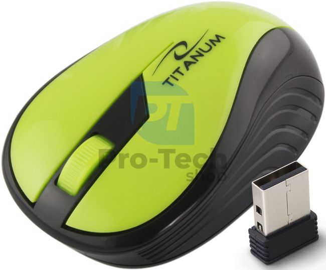 Brezžična miška 3D USB RAINBOW, zelena 73414