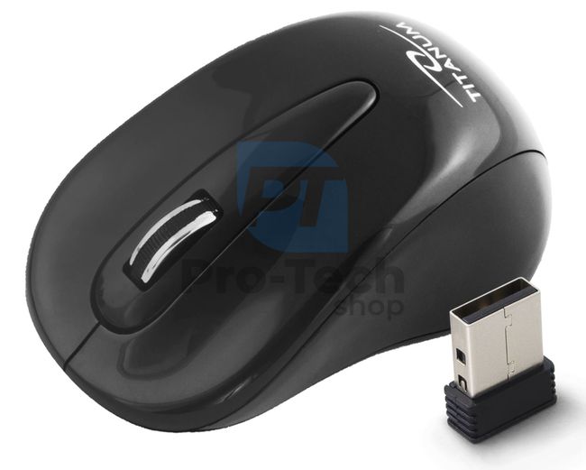 Brezžična miška 3D USB TORPEDO, črna 73406