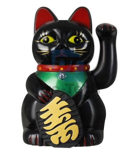 Kitajska srečna mačka - črna 74028
