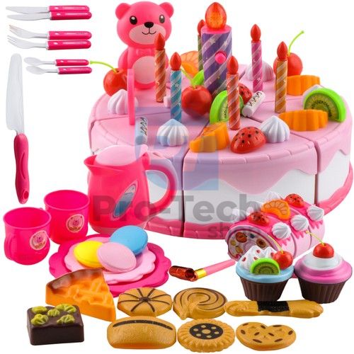 Otroška plastična rojstnodnevna torta 80 delov 74058