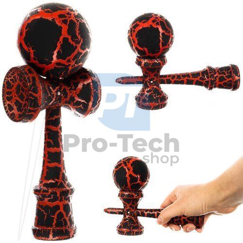 Lesena igra spretnosti - Kendama - rdeča 74129