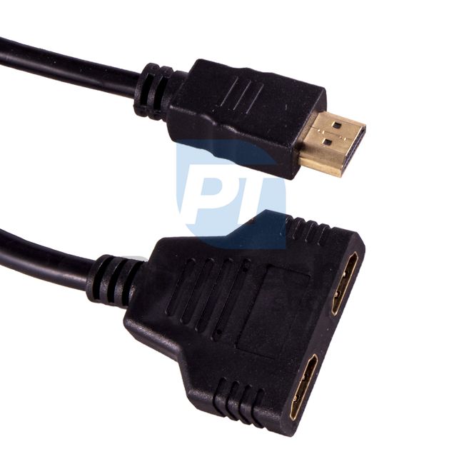 Kabel HDMI - 2HDMI razdelilnik 0,3 m 72360