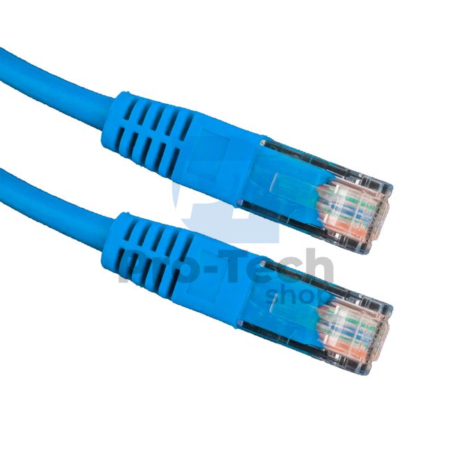 Kabel UTP Cat. 5E Patchcord RJ45, 0,5 m, modra 72436