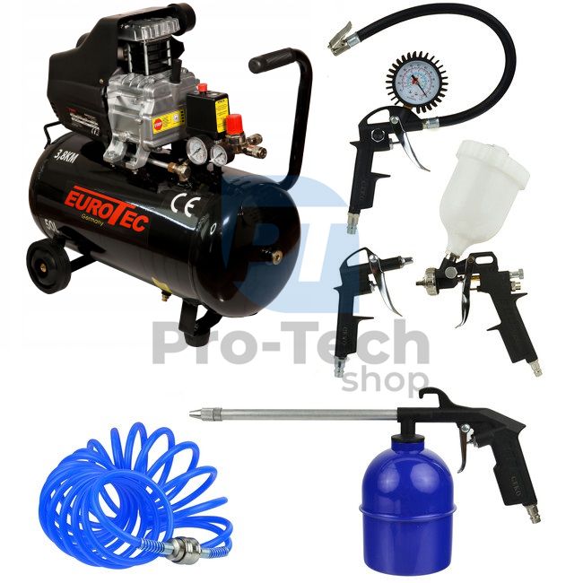 Kompresor 24L 2000W 230V + pnevmatski komplet 5 kosov Pro-Tech TOOLS 40583