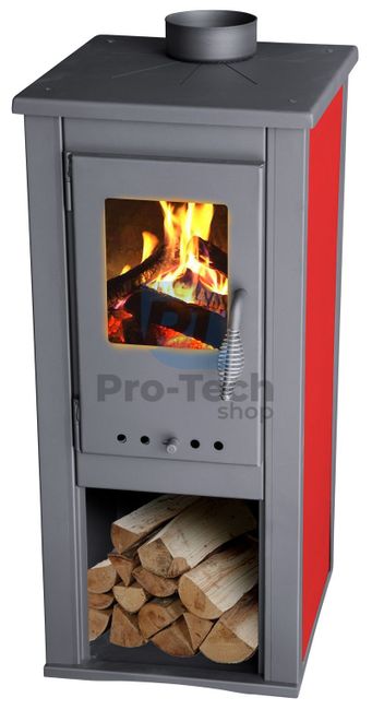 Kaminska peč 3,9 kW rdeča 40223