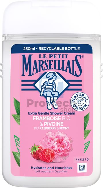 Le Petit Marseillais Bio kremni gel za prhanje z malinami in borovnicami 250ml 30590