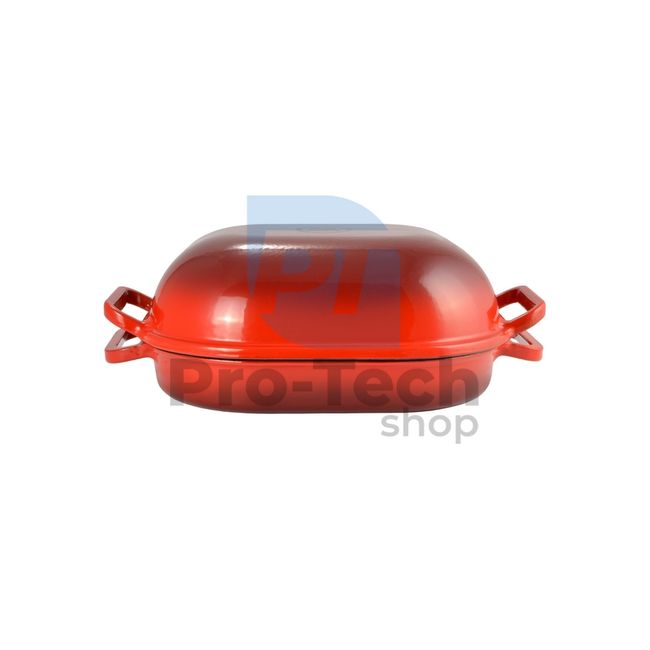 Litoželezni pekač z emajlirano površino 33,5 cm Rdeča 53802