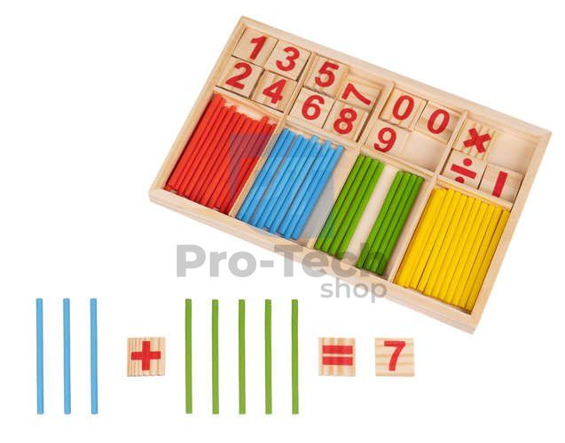 Montessori izobraževalna lesena igra s številkami 74622