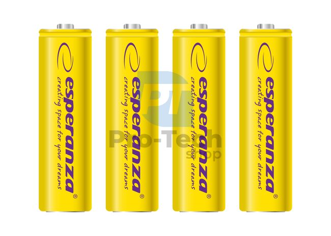 Polnilna baterija NI-MH AA 2000mAh 4 kosi, rumena 73334