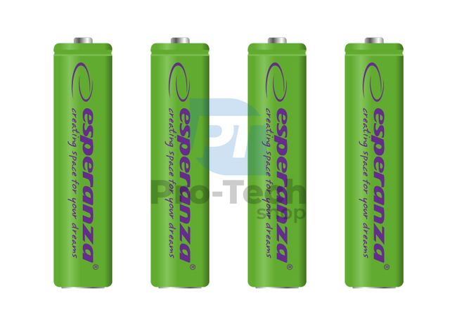 Polnilna baterija NI-MH AAA 1000mAh 4 kosi, zelena 73321
