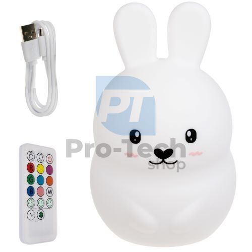 Nočna luč RGB z daljinskim upravljalnikom - rabbit 75008