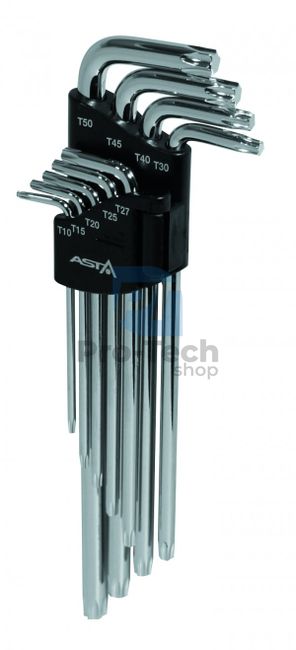 Komplet dolgih ključev TORX T10-T50 9 kosov za Asta A-710TX3 05518