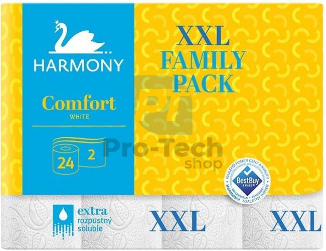 2-slojni toaletni papir HARMONY COMFORT XXL - 24 kosov 30498