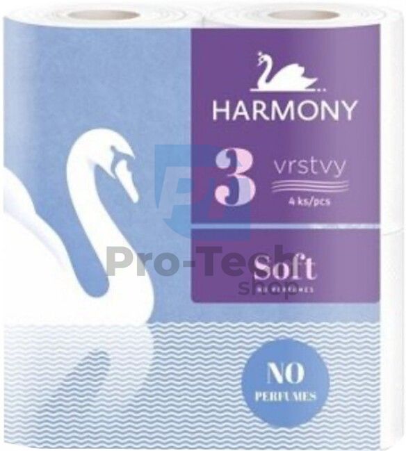 3-slojni toaletni papir HARMONY SOFT - 4 kosi 30499