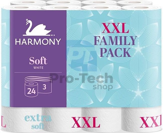 3-slojni toaletni papir HARMONY SOFT XXL - 24 kosov 30500