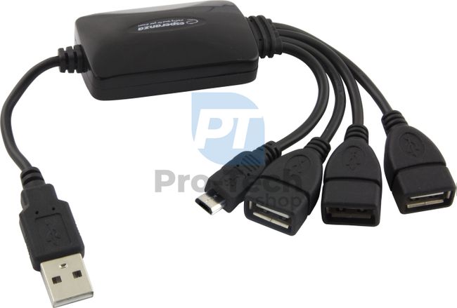 Hub USB 2.0 s 3-portni USB + 1 port mikro USB 72251