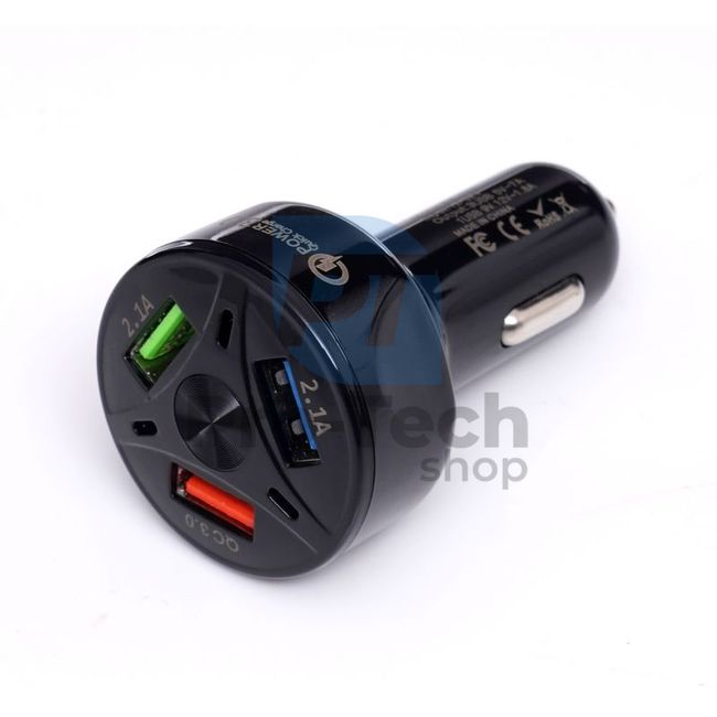 Avtomobilski adapter USB QUICK CHARGE 3xUSB 3A 16760