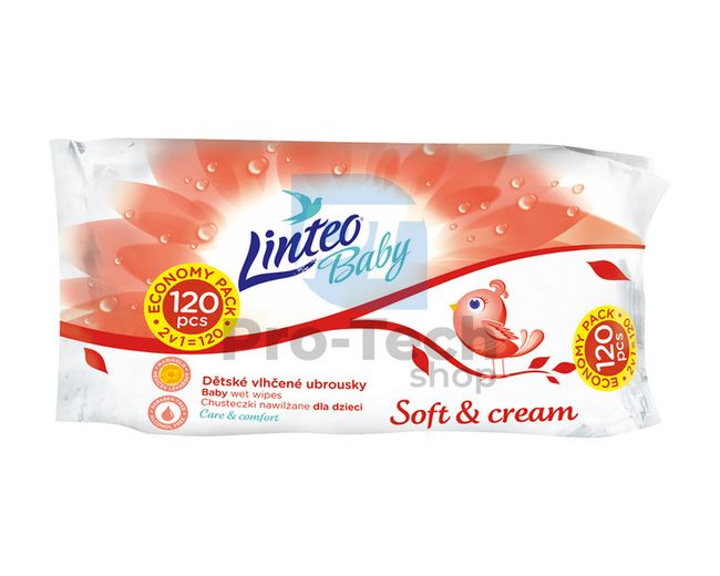 Linteo Baby Soft and Cream vlažni robčki 120 kosov 30432