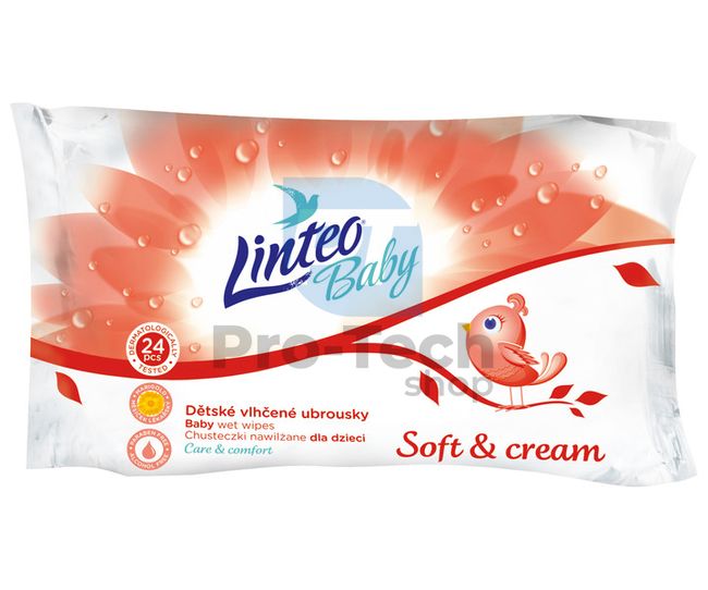 Linteo Baby Soft and Cream vlažni robčki 24 kosov 30426