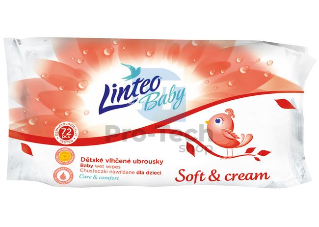 Linteo Baby Soft and Cream vlažni robčki 72pcs 30428