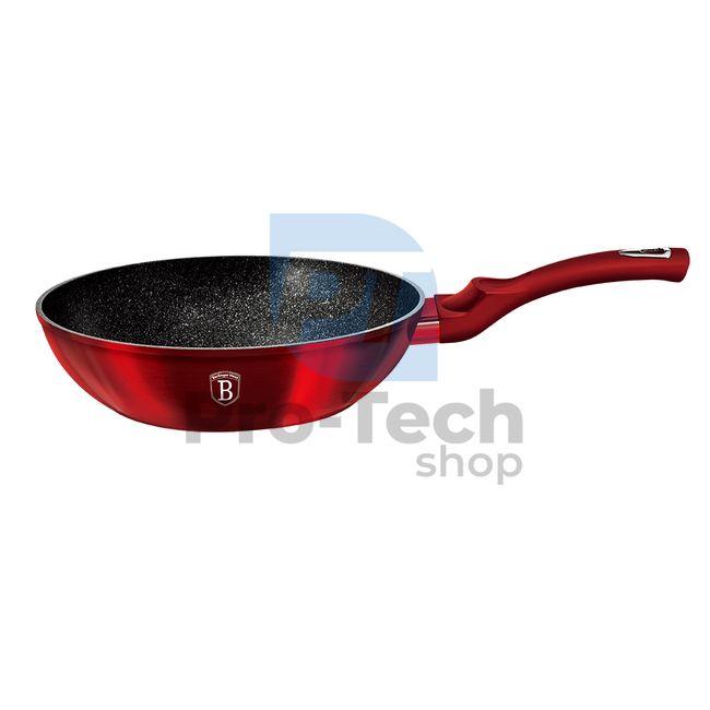 Ponev WOK z marmornato površino 28cm METALLIC LINE BURGUNDY EDITION 19070