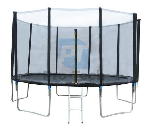 Vrtni trampolin 366 cm z zunanjo mrežo in 5 nogami 75571