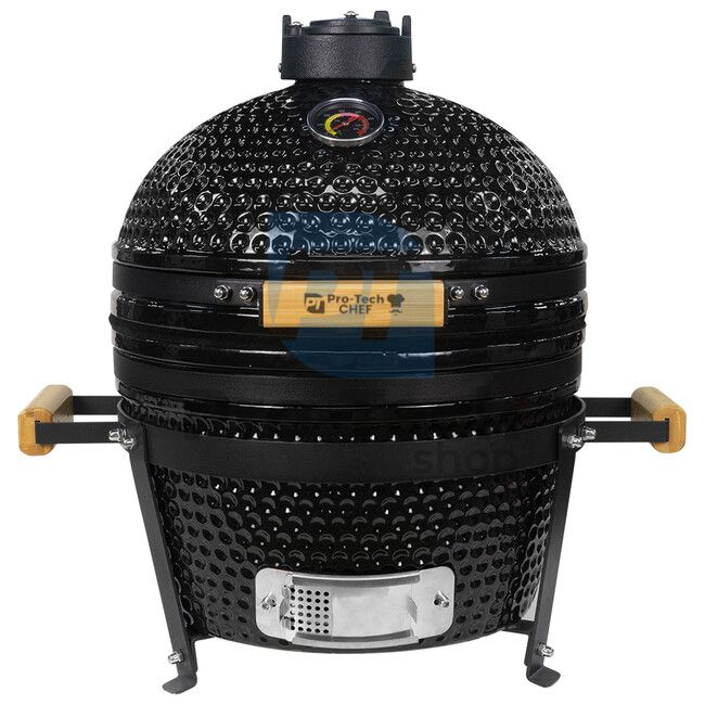 Vrtni keramični žar Kamado CL-16T črne barve Pro-Tech CHEF 40250