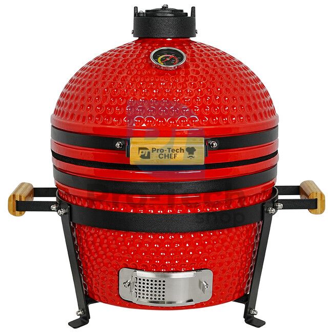 Vrtni keramični žar Kamado CL-16T rdeč Pro-Tech CHEF 40279